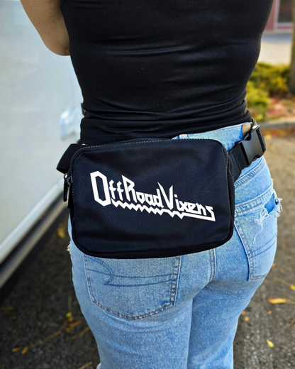 Heavy Metal Double Pocket Crossbody Bag