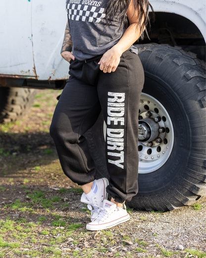 Ride Dirty Open Bottom Sweats
