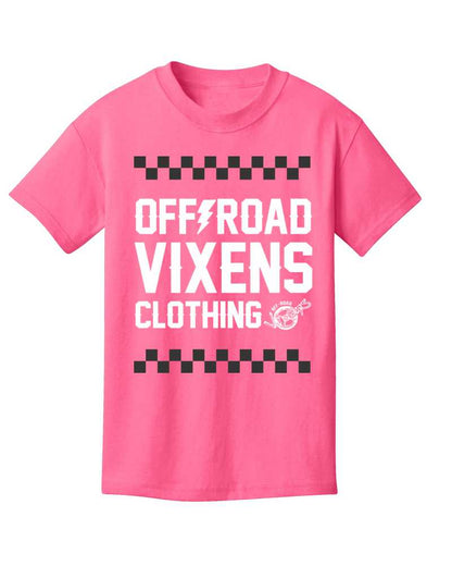 Youth Checked out Tee - Neon Pink